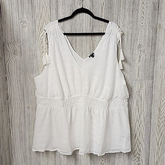 Torrid Window Pane V Neck Sleeveless Tank Top Womens Plus Size 4X NWT - Picture 2 of 12